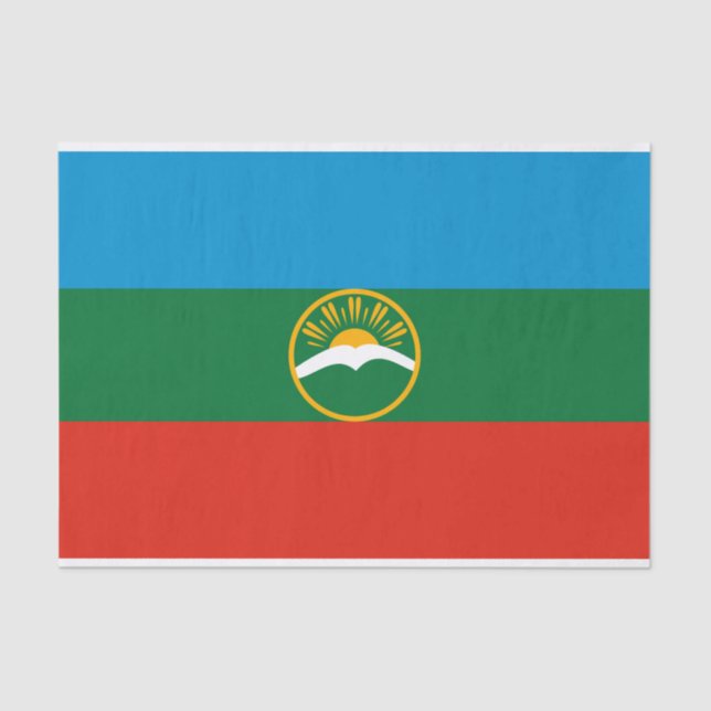 Papel De Seda Karachay Cherkessia Flag (Frente )