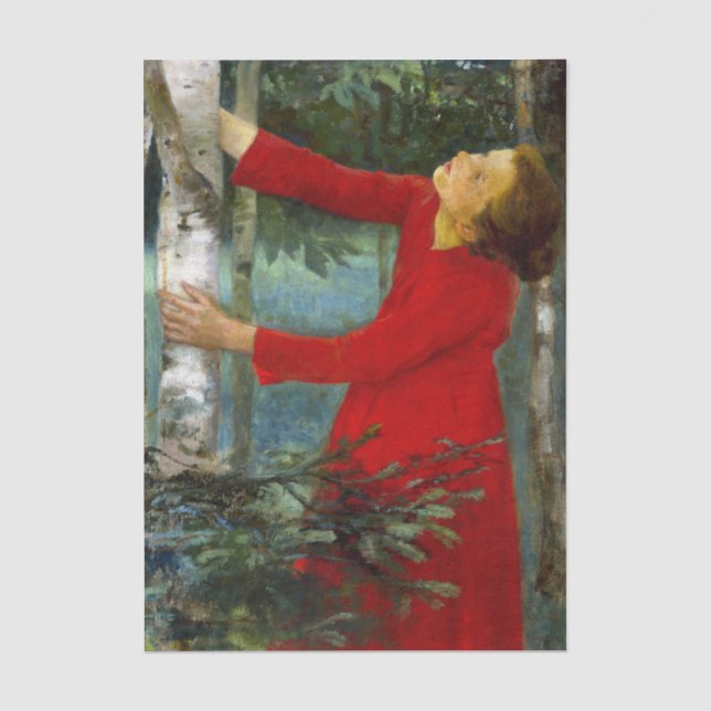Papel De Seda Károly Ferenczy - Canto de Pássaro (Frente )