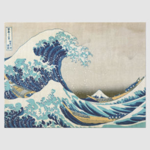 Papel De Seda Katsushika Hokusai - A onda do Excelente de Kanaga
