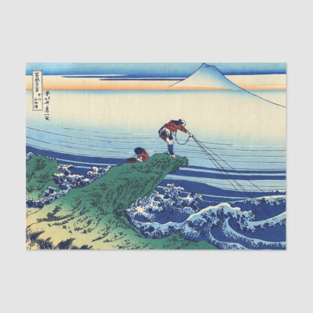Papel De Seda Katsushika Hokusai - Kajikazawa na província de Ka (Frente )