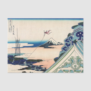 Papel De Seda Katsushika Hokusai - Templo Asakusa Honganji, Edo