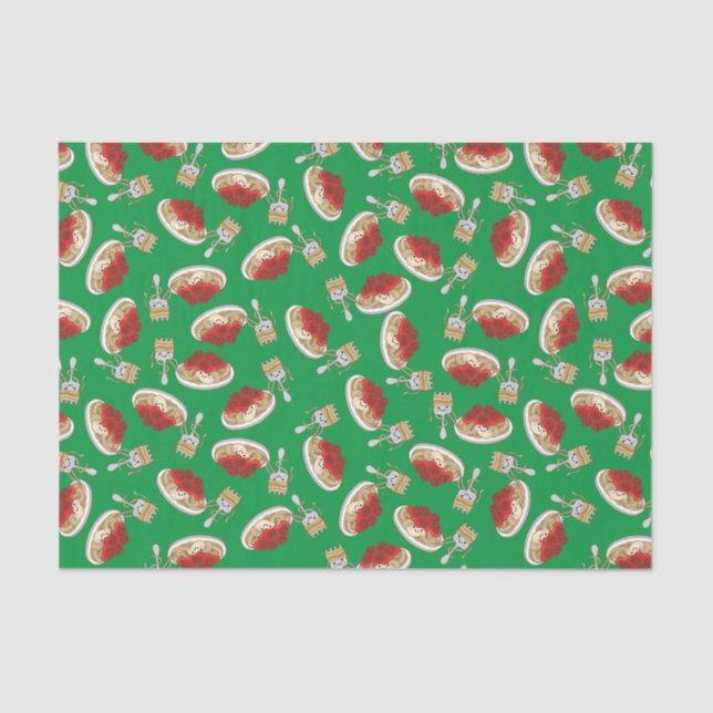 Papel De Seda Kawaii, Aniversário de criança de Espaguete Bonito (Frente )