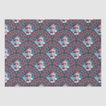 Kawaii Christmas Fox Art Dot Mandala Scallops