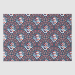 Papel De Seda Kawaii Christmas Fox Art Dot Mandala Scallops