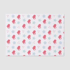 Papel De Seda Kawaii Hearts Flowers and Stars