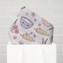 Kawaii Kitchen Heart Baking Pink White Purple