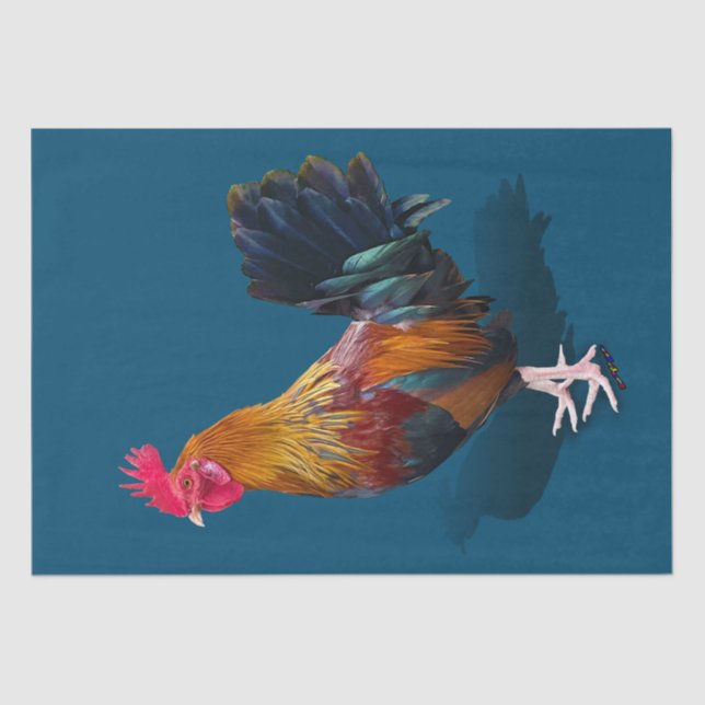 Papel De Seda Key West - Rooster Gypsy (Frente )
