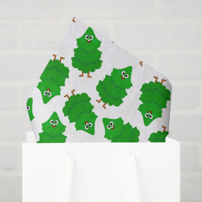 Papel De Seda Kids Christmas Tissue Paper Cute Cartoon Christmas (Sacola de presentes)