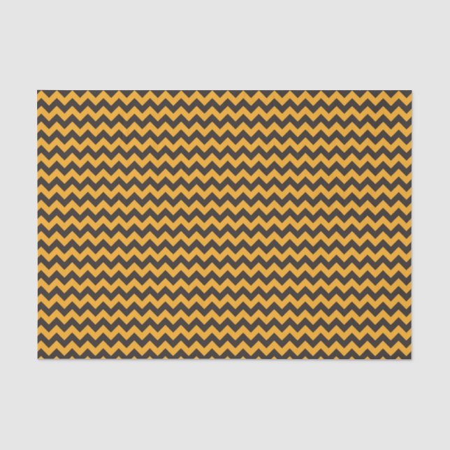 Papel De Seda Kids Halloween Chevron Orange Black (Frente )