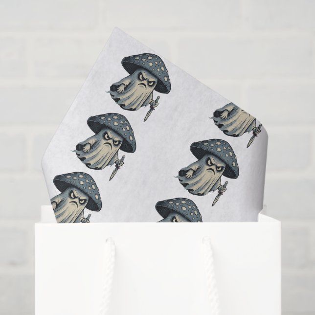 Papel De Seda Killer 'Shroom – Spooky Ghost with Knife  (Sacola de presentes)