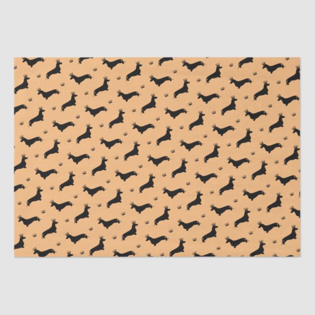 Papel De Seda King Short Hair Dachshund - padrão 1 (Frente )