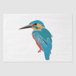 Papel De Seda Kingfisher Bird