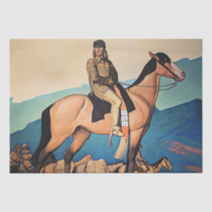 Papel De Seda Kit Carson Com Homens da Montanha por Maynard Dixo