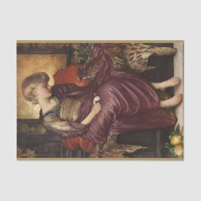 Papel De Seda Kitten (por Frederic Leighton) (Frente )