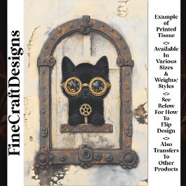 Papel De Seda Kitten Preto Pega Através da Dissociação AP1 Burac