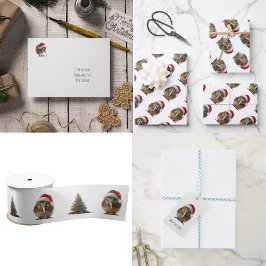 Papel De Seda Kiwi de Natal bonito, personalizado