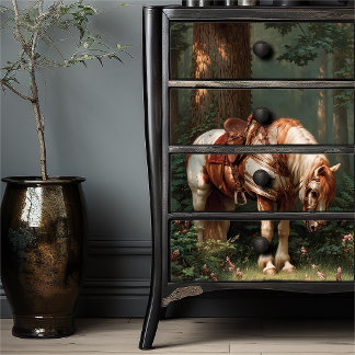 Papel De Seda Knightcore Warhorse | Knight’s Horse in Forest