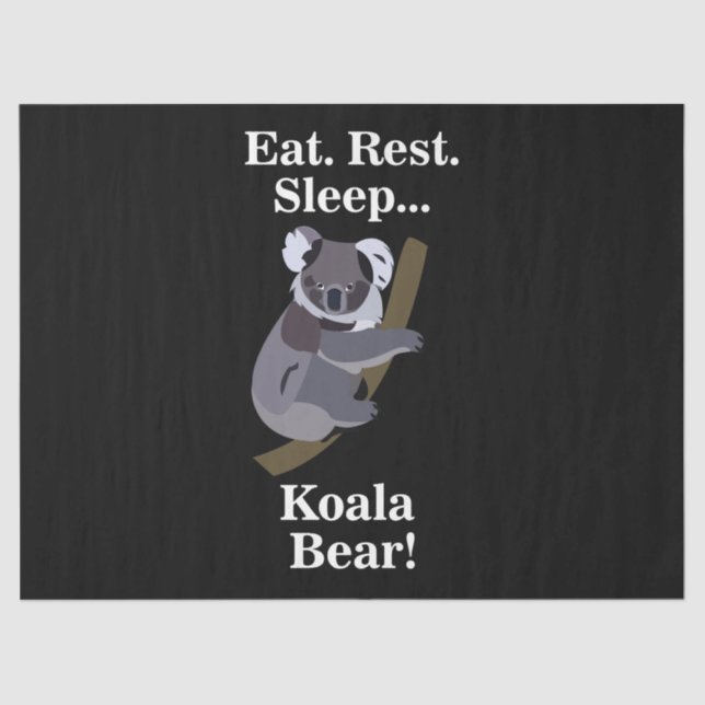 Papel De Seda Koala Bear Funny (Frente )