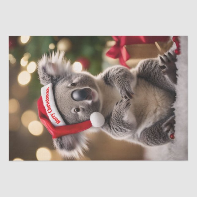 Papel De Seda "Koala Kris Kringle: Natal Abaixo" (Frente )