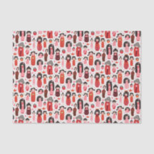 Kokeshi japonês ilustrado e bonito