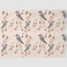 kookaburra e Eucalyptus em pêssego pálido