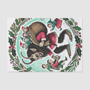 Papel De Seda Krampus Christmas