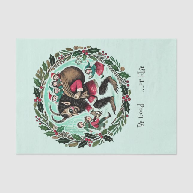 Papel De Seda Krampus Christmas (Frente )