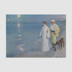 Papel De Seda Kroyer - O Artista e sua Esposa na Praia