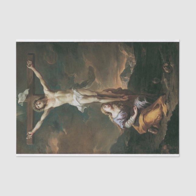 Papel De Seda Kruzifixus Mit Maria Magdalena, Martino Altomonte (Frente )