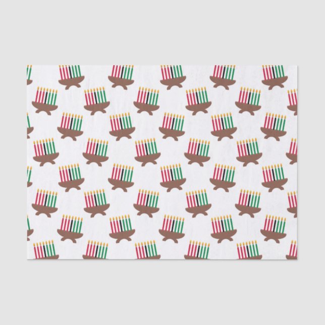 Papel De Seda Kwanzaa Candles (Frente )