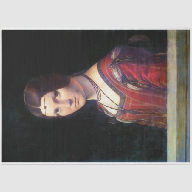 Papel De Seda La Belle Ferronniere, Leonardo da Vinci (Frente )