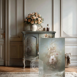 Papel De Seda  La Dauphine Blush Pink Rose Butterfly Mist