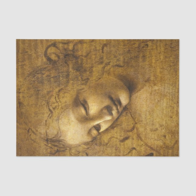 Papel De Seda La Scapigliata, 1508 by Leonardo da Vinci (Frente )