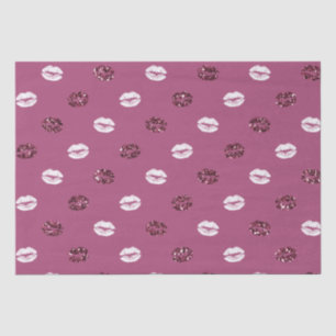 Papel De Seda Lábios Brancos Brancos Rosa-Rosa-Cinza-Vermelho