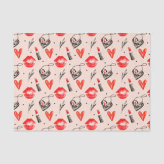 Papel De Seda Lábios (Série Vermelha Design 26)