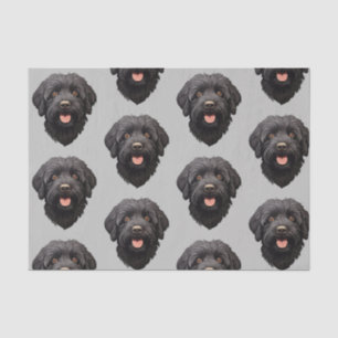 Papel De Seda Labradoodle Black Dog