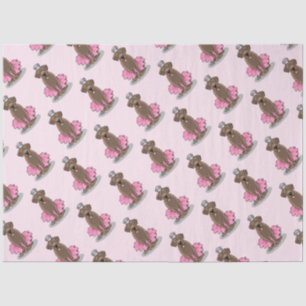 Papel De Seda Labrador de chocolate da Princesa balé - Retrieve