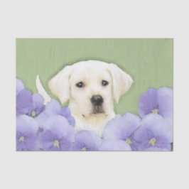 Papel De Seda Labrador Retriever Puppy Pintura Original