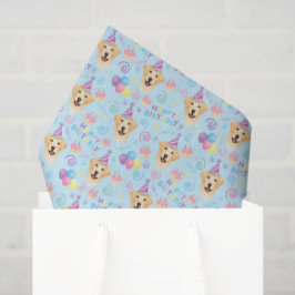 Papel De Seda Labrador Retriever Tissue Paper in Blue