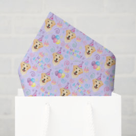 Papel De Seda Labrador Retriever Tissue Paper in Purple