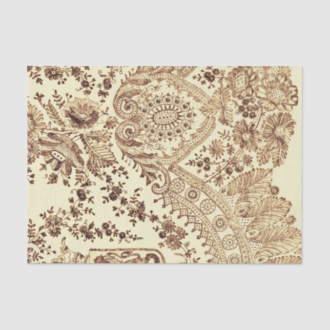 Papel De Seda Lace em Dourado (Frente )