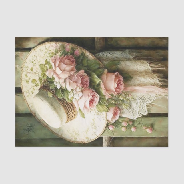 Papel De Seda Lace Tattered (Frente )