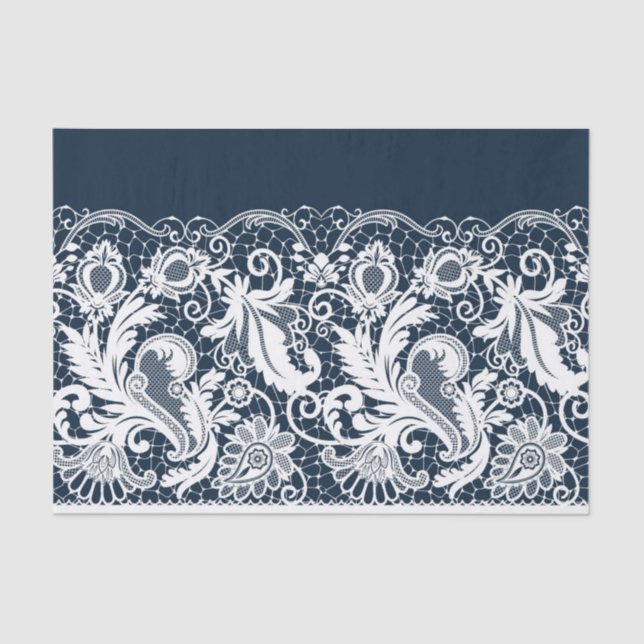 Papel De Seda Laço branco 2 (Frente )