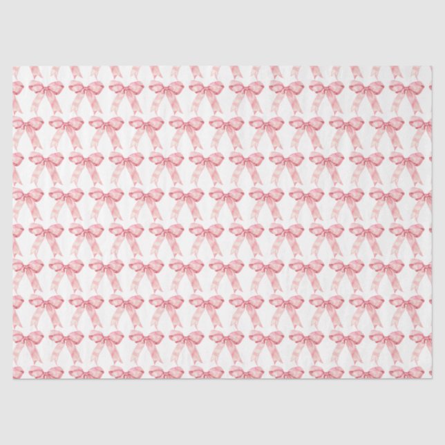 Papel De Seda Laço Coquete Rosa (Frente )
