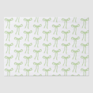Papel De Seda Laço Verde Coquete Amarrando O Nó