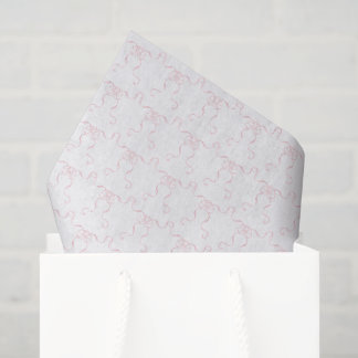 Papel De Seda Laços Rosa Pálido Aquarela