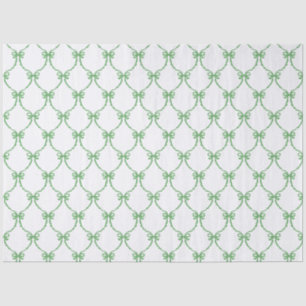 Papel De Seda Laços Verde Coquette Feliz Natal