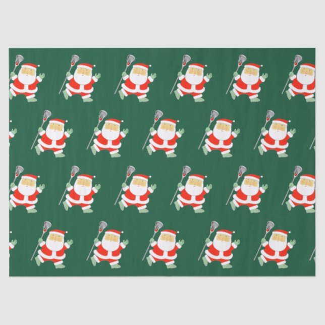Papel De Seda Lacrosse Christmas Holiday (Frente )