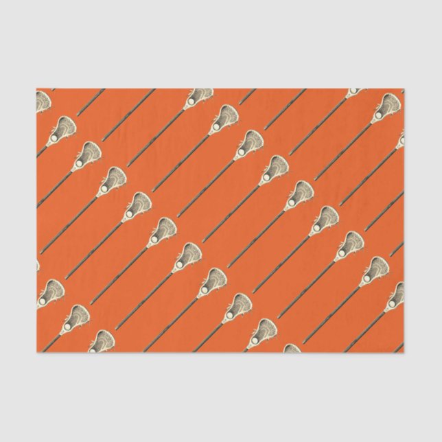 Papel De Seda Lacrosse Sports Orange (Frente )