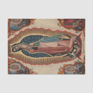 Papel De Seda Lady de Guadalupe, 1780, por Sebastian Zalcedo